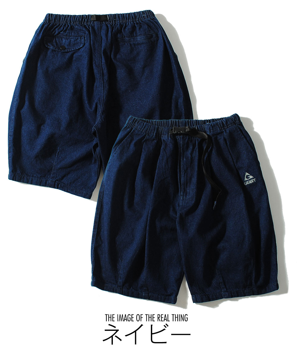 jeak wear ワイド バギー ハーフパンツ デニム ショートパンツ GERRY ワイドデニムショーツ バギーデニムショーツ ジェリー