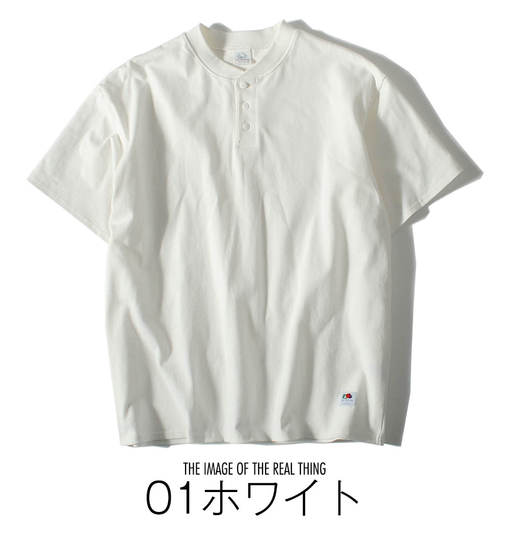 フィアオブゴッド★8Tシャツ ヘビーウェイトコットン ギフト包装 FRUIT OF THE LOOM ヘンリーネックビッグT ヘビーウェイト T