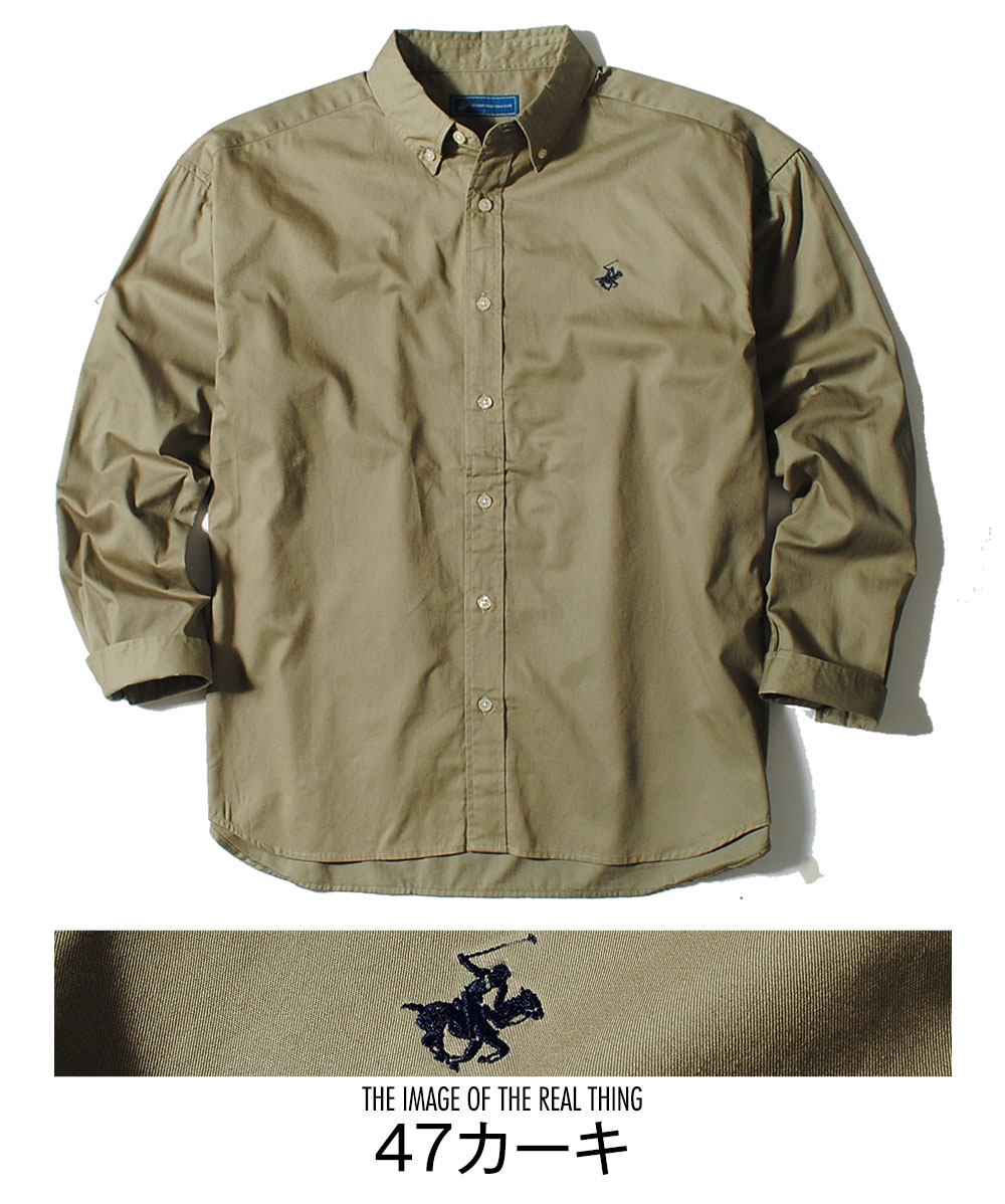 長袖シャツ メンズ BEVERLY HILLS POLO CLUB ブランド 大人 デニム