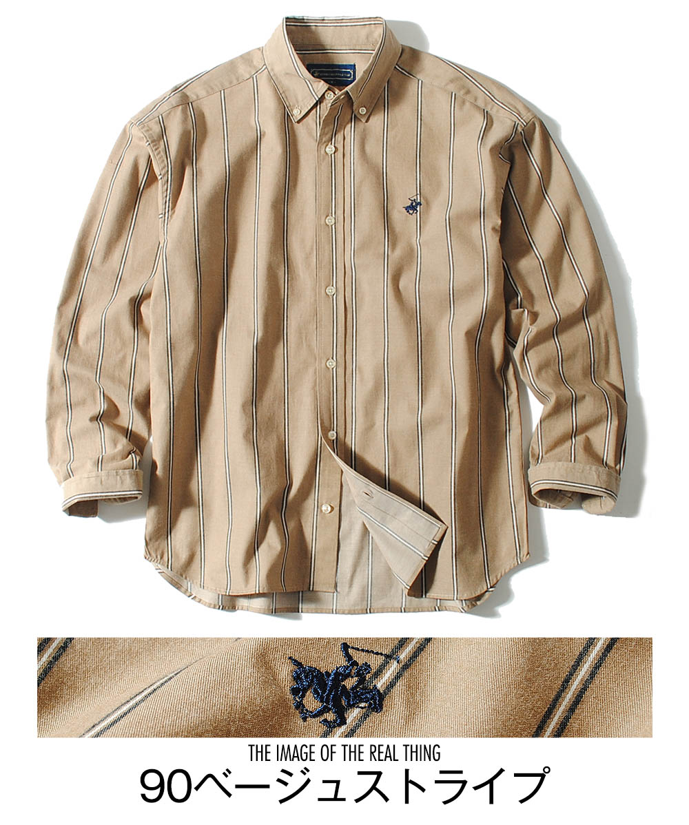 長袖シャツ メンズ BEVERLY HILLS POLO CLUB ブランド 大人 デニム
