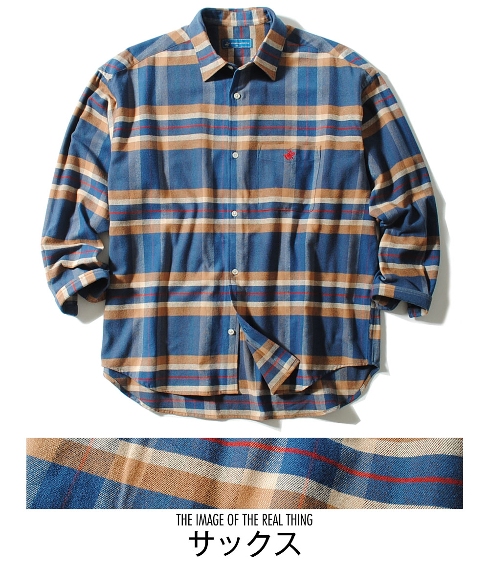 ビッグチェックネルシャツ BEVERLY HILLS POLO CLUB ビバリーヒルズ
