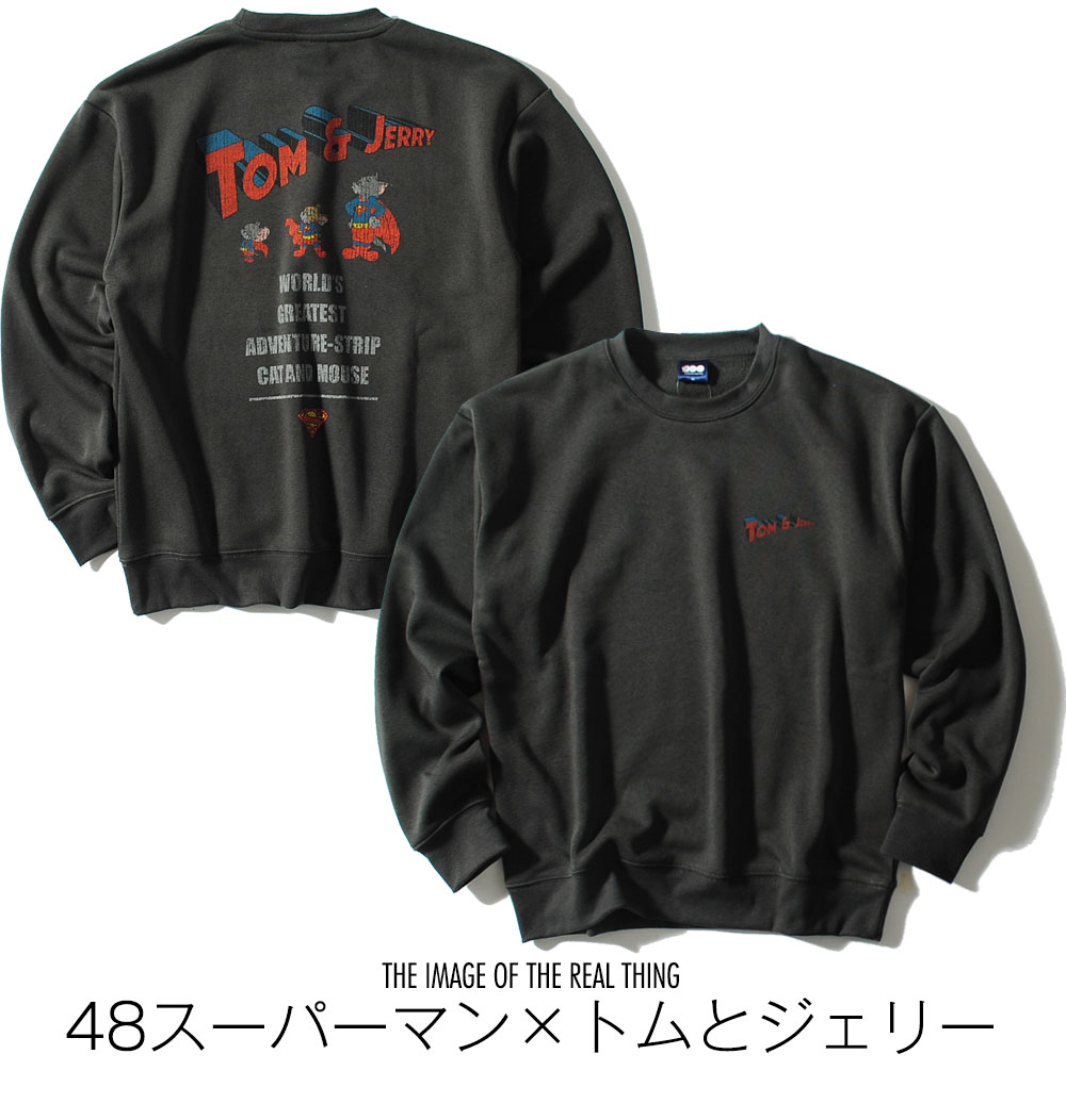 スウェット 裏起毛 トムとジェリー スーパーマン バットマン