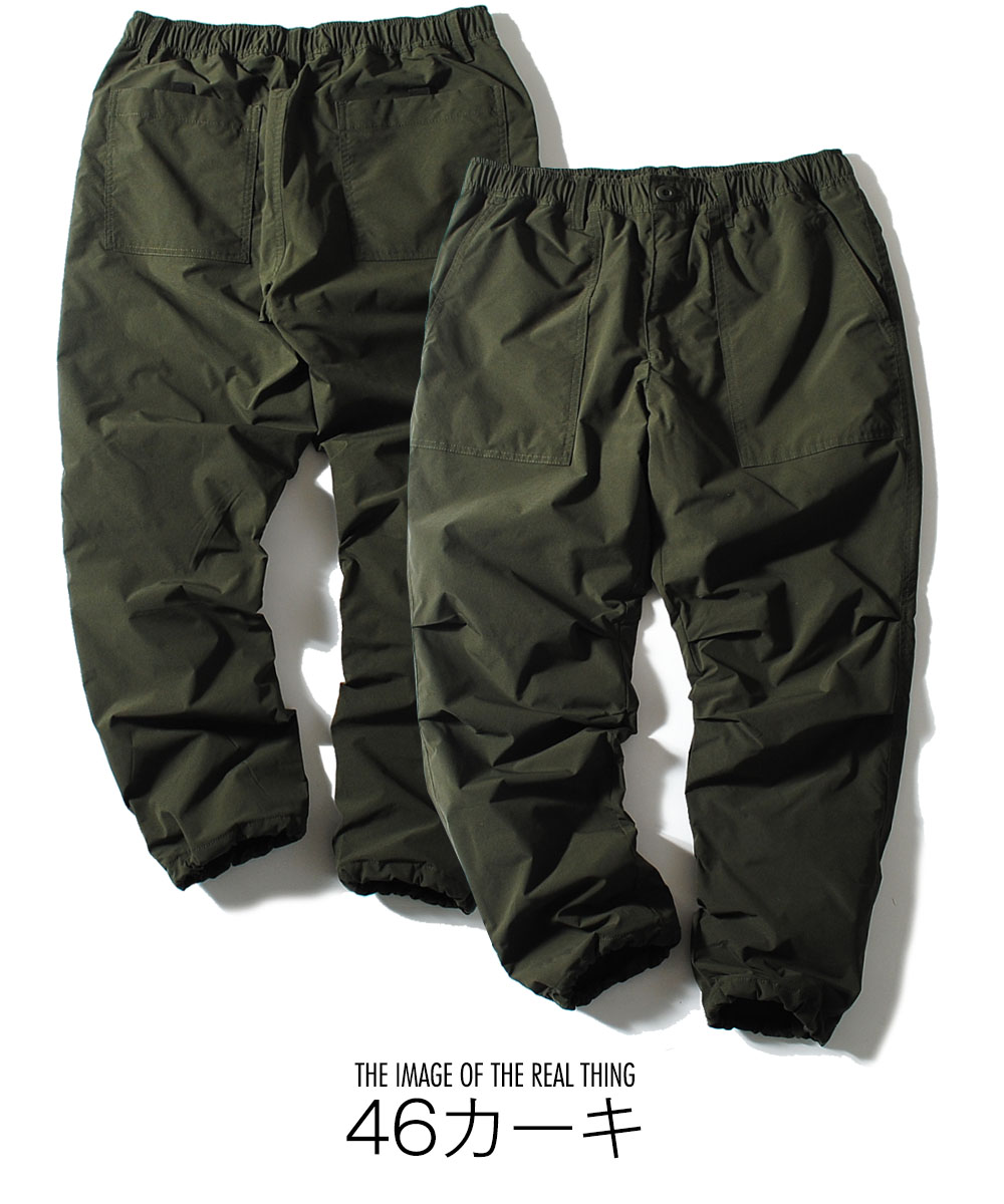 裏フリース ベイカーパンツ 冬用パンツ 防寒パンツ メンズ リップス