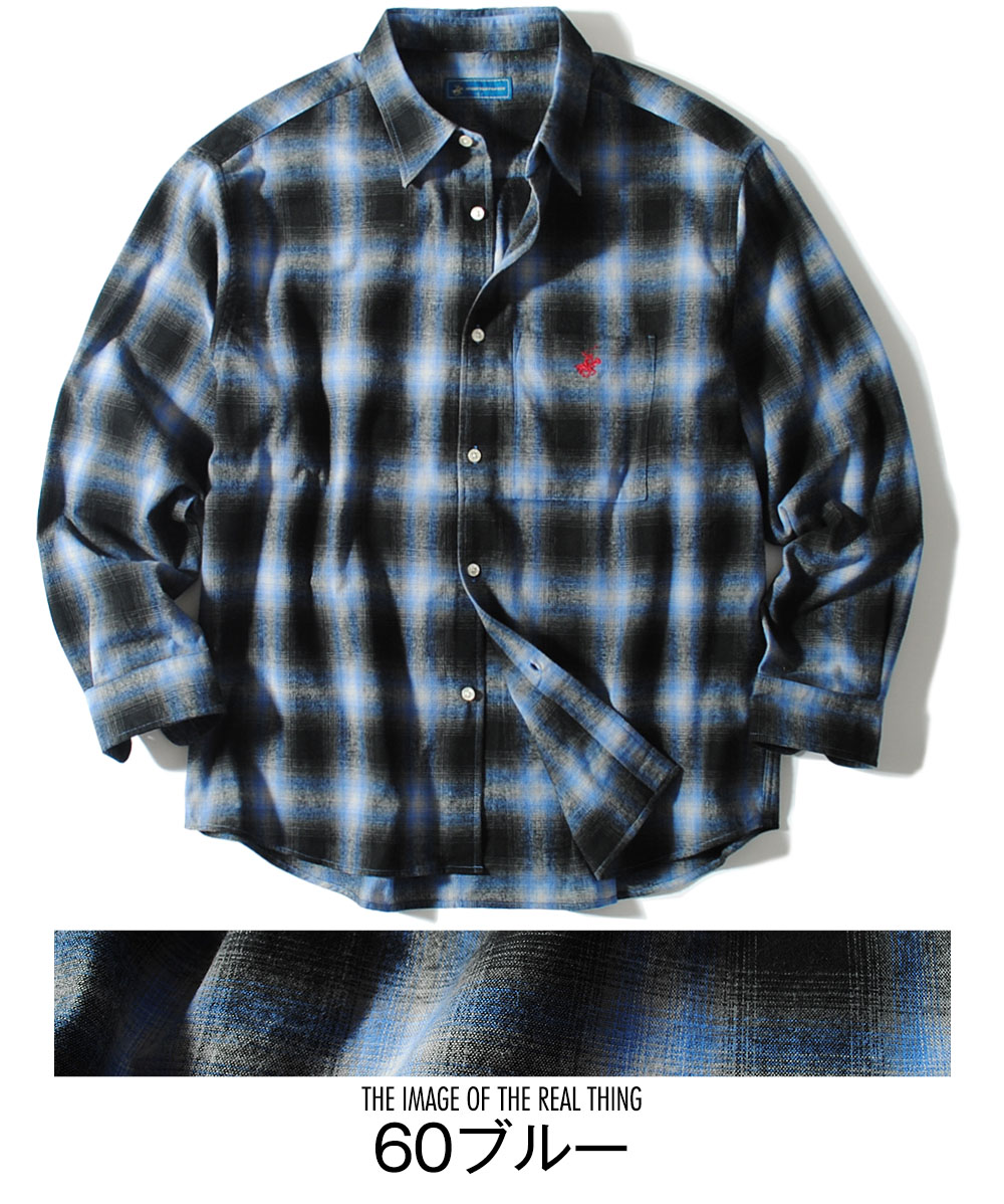 BEVERLY HILLS POLO CLUB（ビバリーヒルズポロクラブ） ネルシャツ