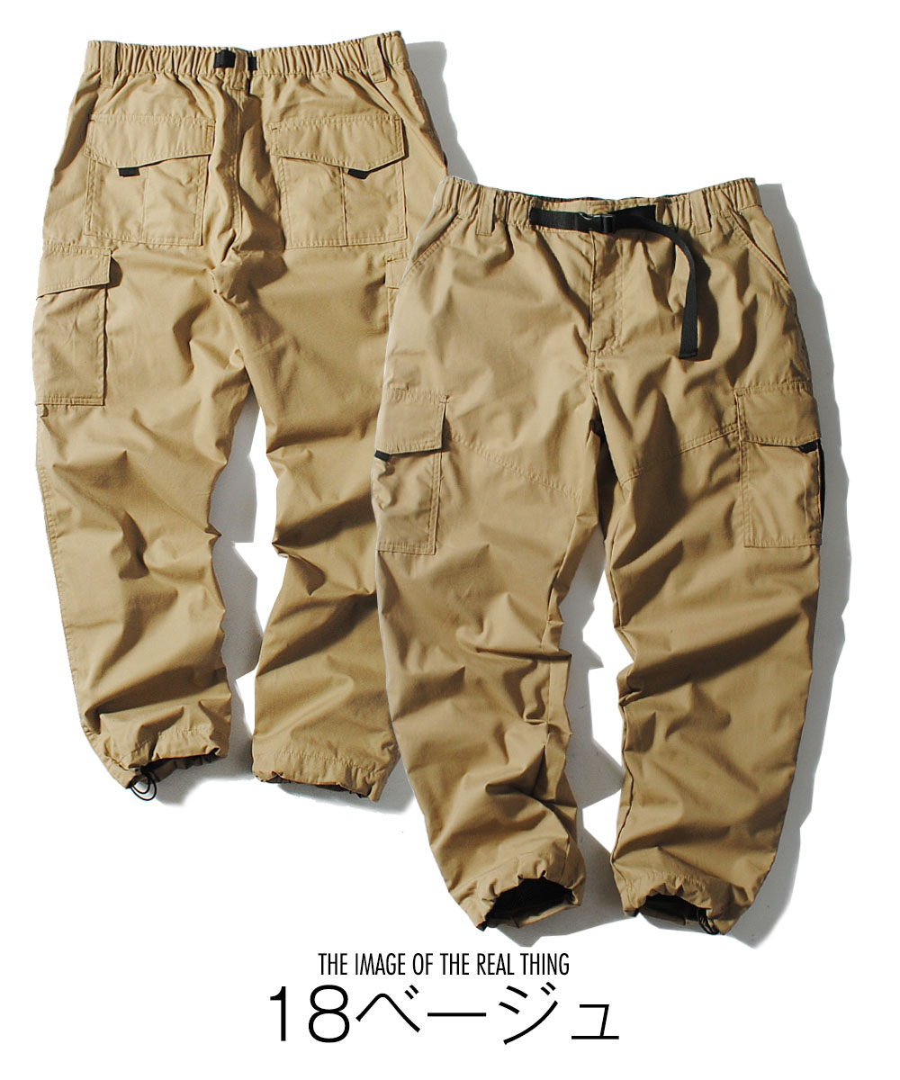 カーゴパンツ 裏メッシュ メンズ アウトドア オシャレ ミリタリー