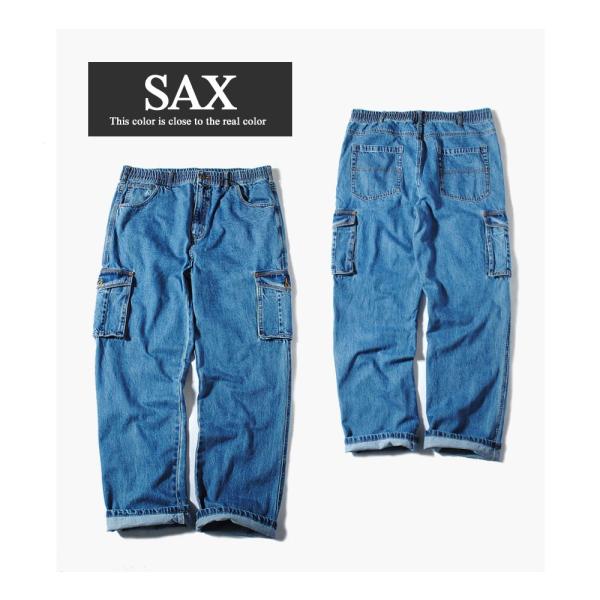 デニム カーゴパンツ メンズ 大きいサイズ 2L 3L 4L 5L XL XXL