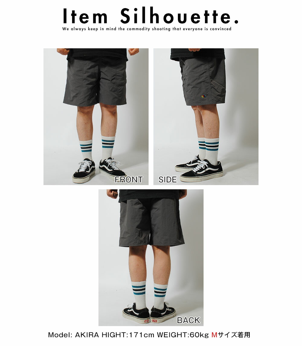 ナイロンショーツ ショートパンツ ハーフパンツ フルーツオブザルーム