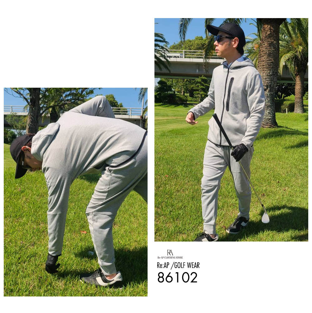 ゴルフウェア メンズ セットアップ 上下セット 春物 春服