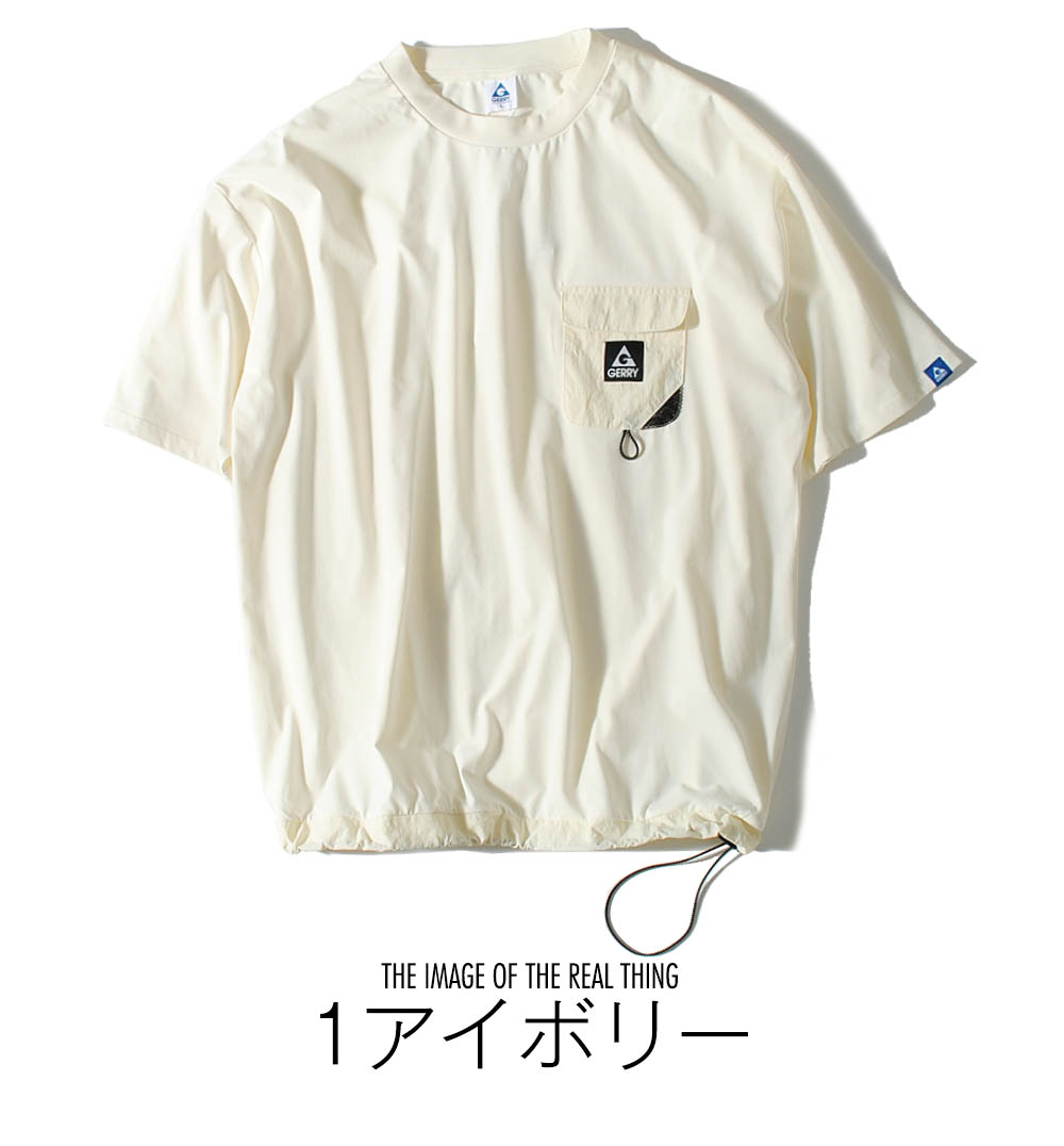 GERRY（ジェリー） Tシャツ テックT ブランド ナイロンポケット テック