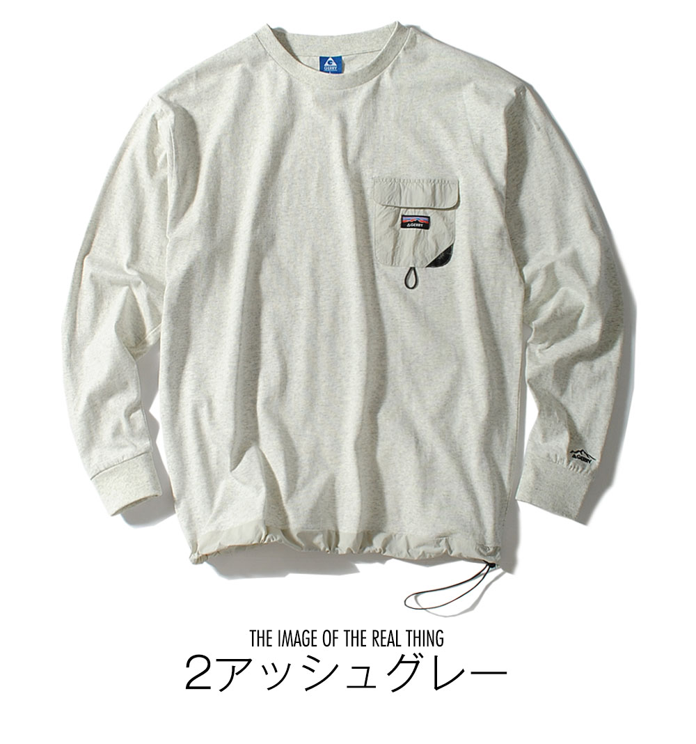 GERRY（ジェリー） ロンt 長袖Tシャツ ブランド ポケT アウトドア