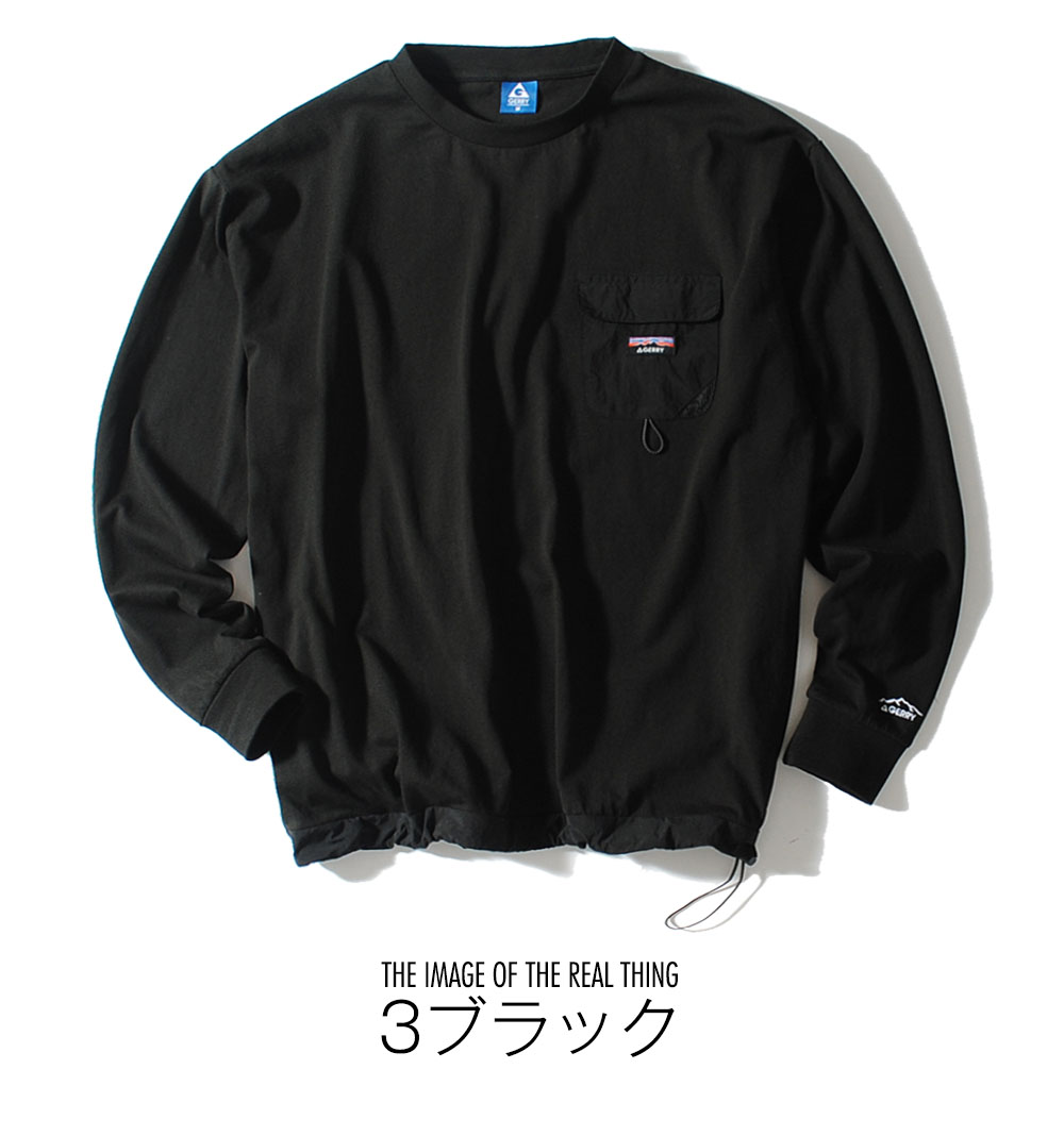 GERRY（ジェリー） ロンt 長袖Tシャツ ブランド ポケT アウトドア