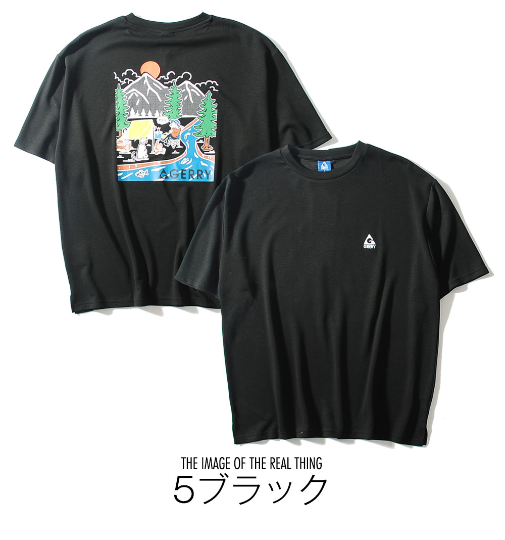 GERRY（ジェリー） Tシャツ 接触冷感ポンチ キャンプギアプリント 半袖