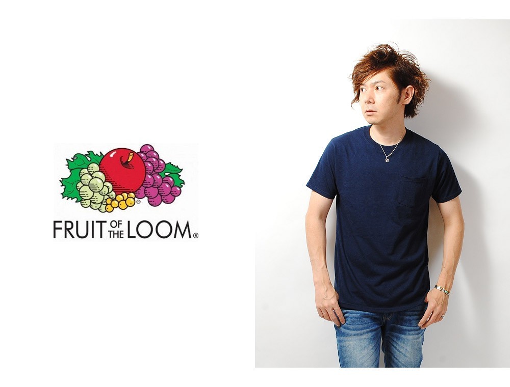 Tシャツ ポケット付き 2枚入り FRUIT OF THE LOOM フルーツ