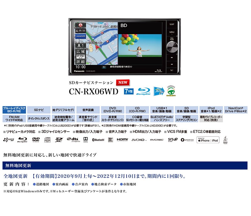 パナソニックcn Rx06wd Ca Dr03tdストラーダ7v型0mmワイドblu Ray対応ナビ 前後2カメラドライブレコーダーセット オークション価格相場研究所