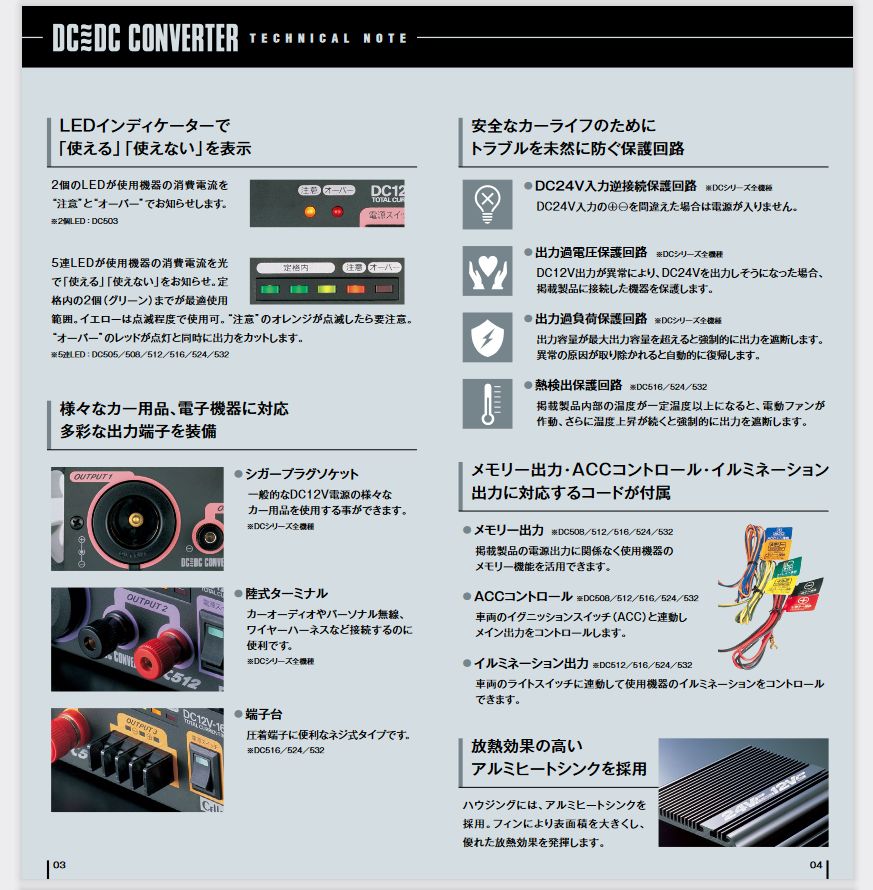 取寄商品】セルスターDC/DCコンバーターDC-532定格25.6A最大32A出力24V