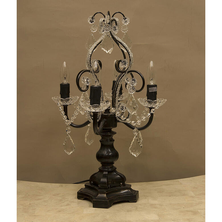 卓上シャンデリアランプ4灯 3色より選択 アンティークゴールド