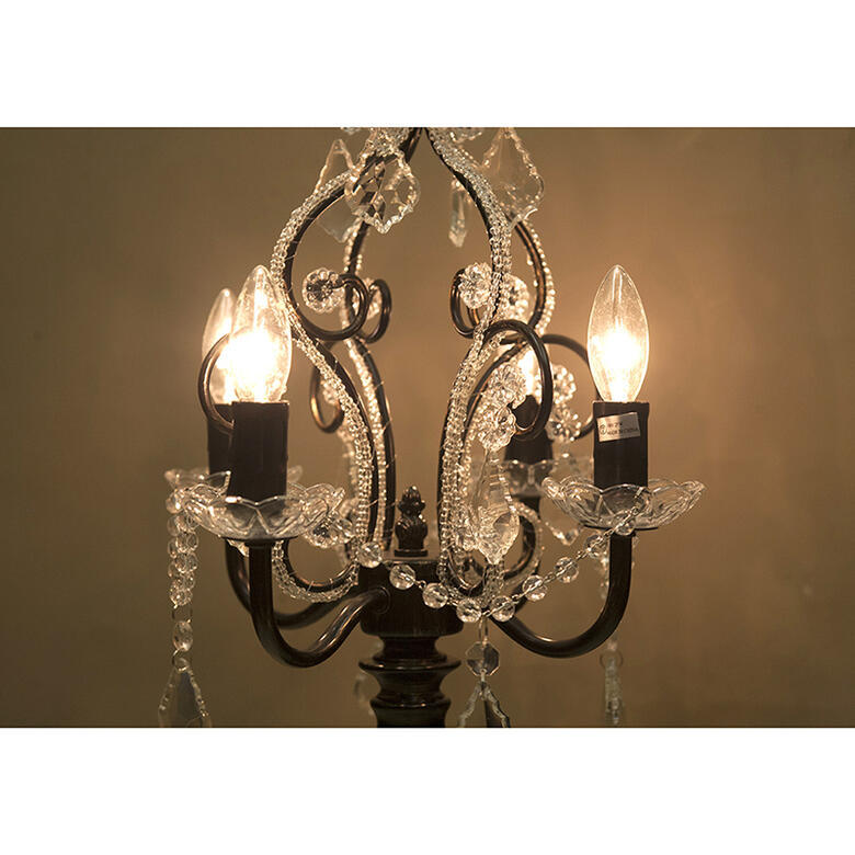 卓上シャンデリアランプ4灯 3色より選択 アンティークゴールド