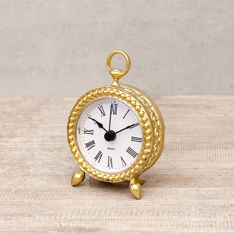 置き時計（色：ゴールド系）｜インテリア時計｜家具、インテリア
