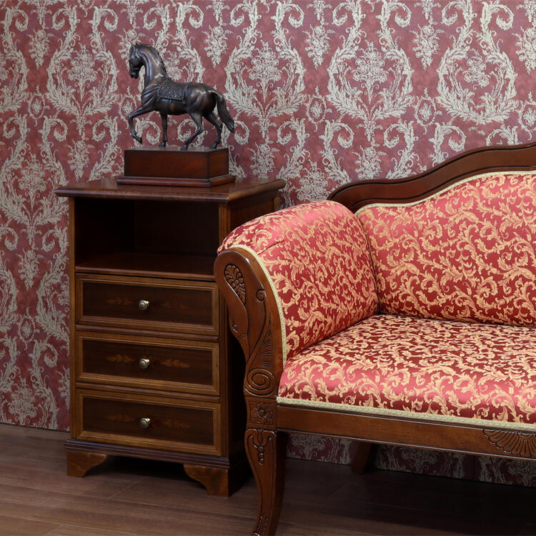 イタリア製 象嵌 スモールチェスト 3段 クラシック アンティーク