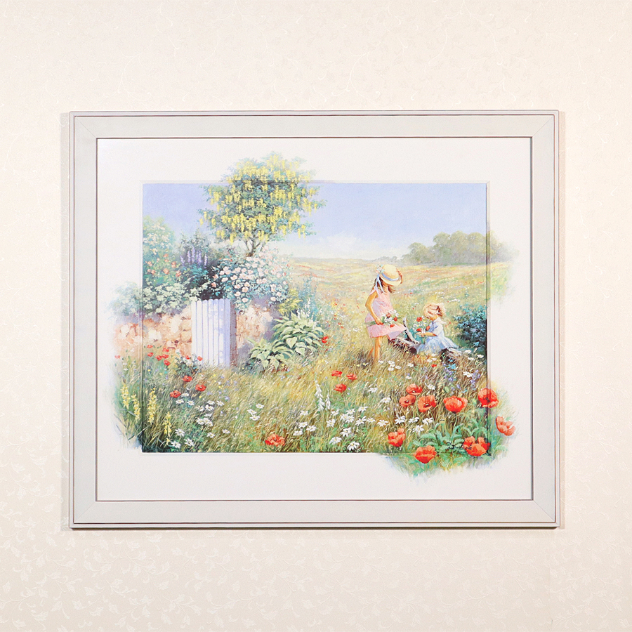 額装　絵画　イタリア製　花　ピーターモッツ 額装絵画イタリア製花ピーターモッツ