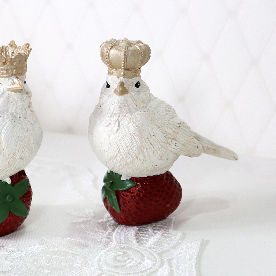 ストロベリー バードオブジェ 2種より選択アンティーク クラシック