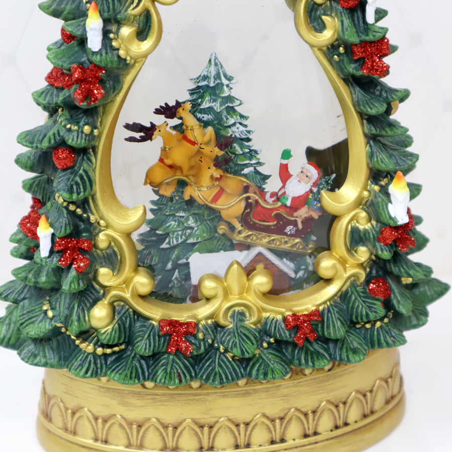 ツリー型 バブルLEDライト サンタスレイクリスマス ディスプレイ