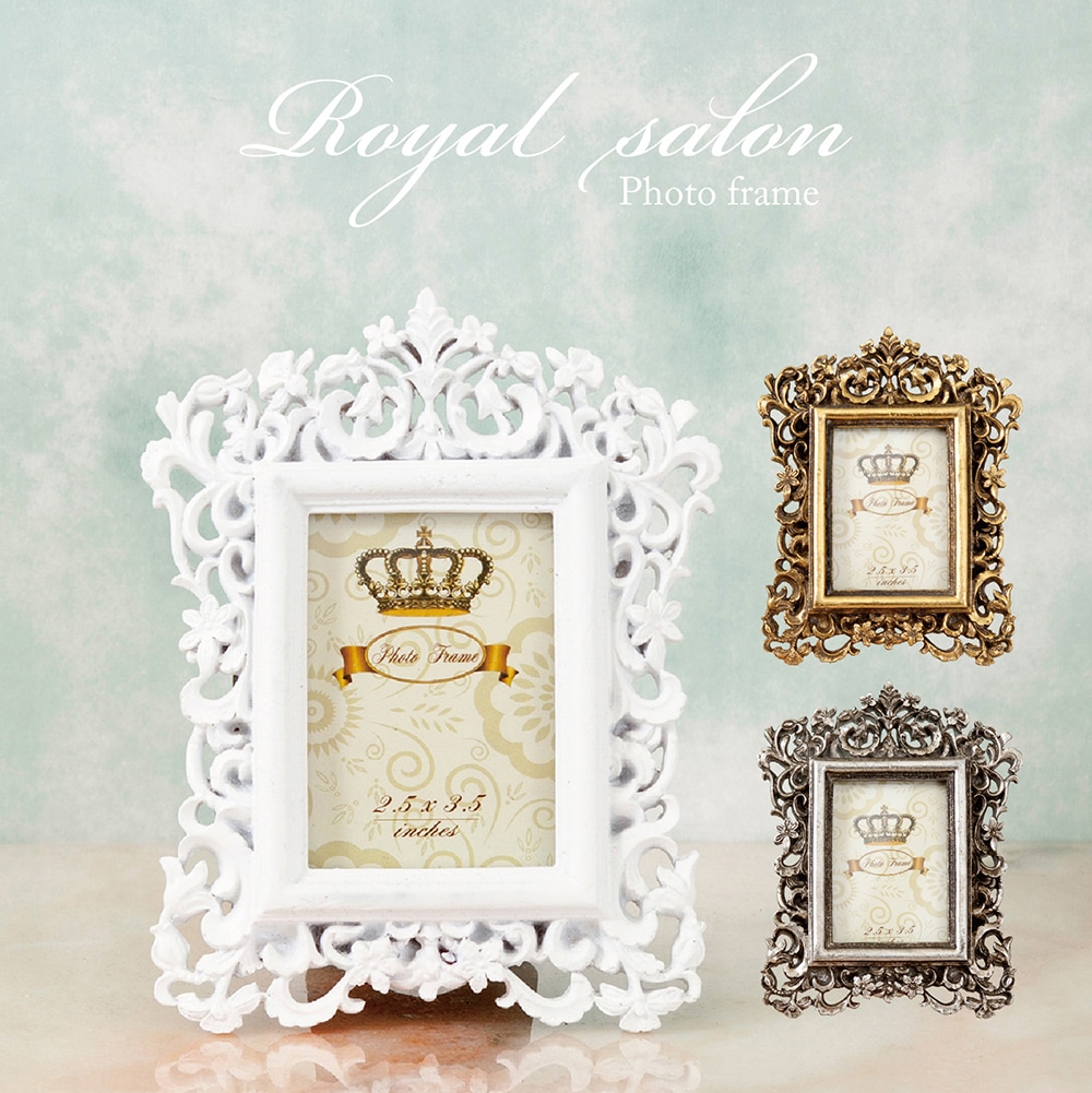 アンティーク フレーム ＊ ホワイト ゴールド アンティーク フレーム ＊ ホワイト ゴールド 【公式通販】