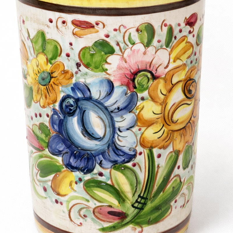 イタリア製　陶器製 傘立て 花器 ✴︎ イタリア製 アンブレラスタンド傘立て 陶器 アンブレラスタンド 玄関