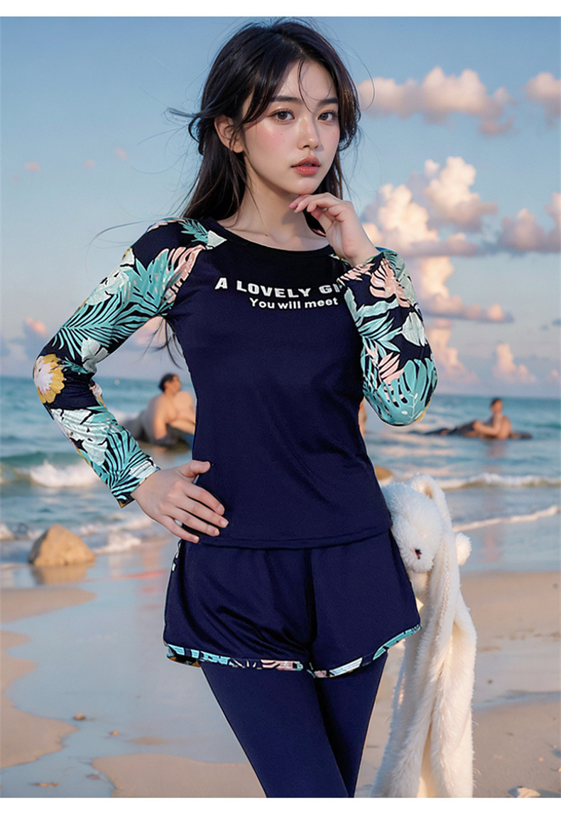 のんのん様　スイムウェア 女性用 水着 セパレート水着 長袖 長ズボン サーフィン