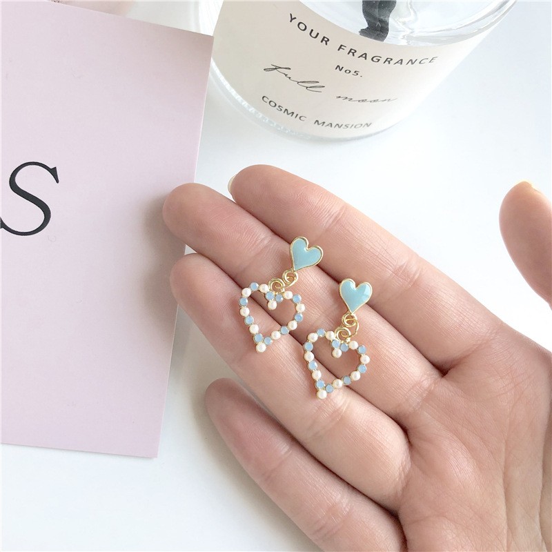 ピアス 人気 レディース ピアス キャッチ シルバーニードル ピアス ハート ペンダント ピアス 真珠 パール ピアス パーティー デート プレゼント ハートデザイン |  | 02