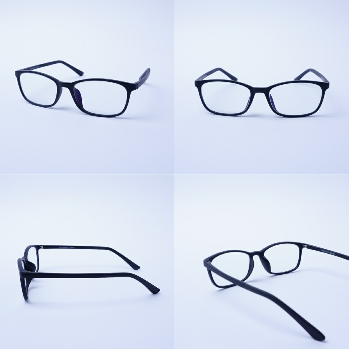 くもり止め メガネ やや小さめ〜ふつうサイズ 度あり 度数注文可 左右別レンズ ネットで選べる スクエア メンズ 男性 おしゃれ かっこいい TR-90 EV004-NS-AF｜readingglasses｜08