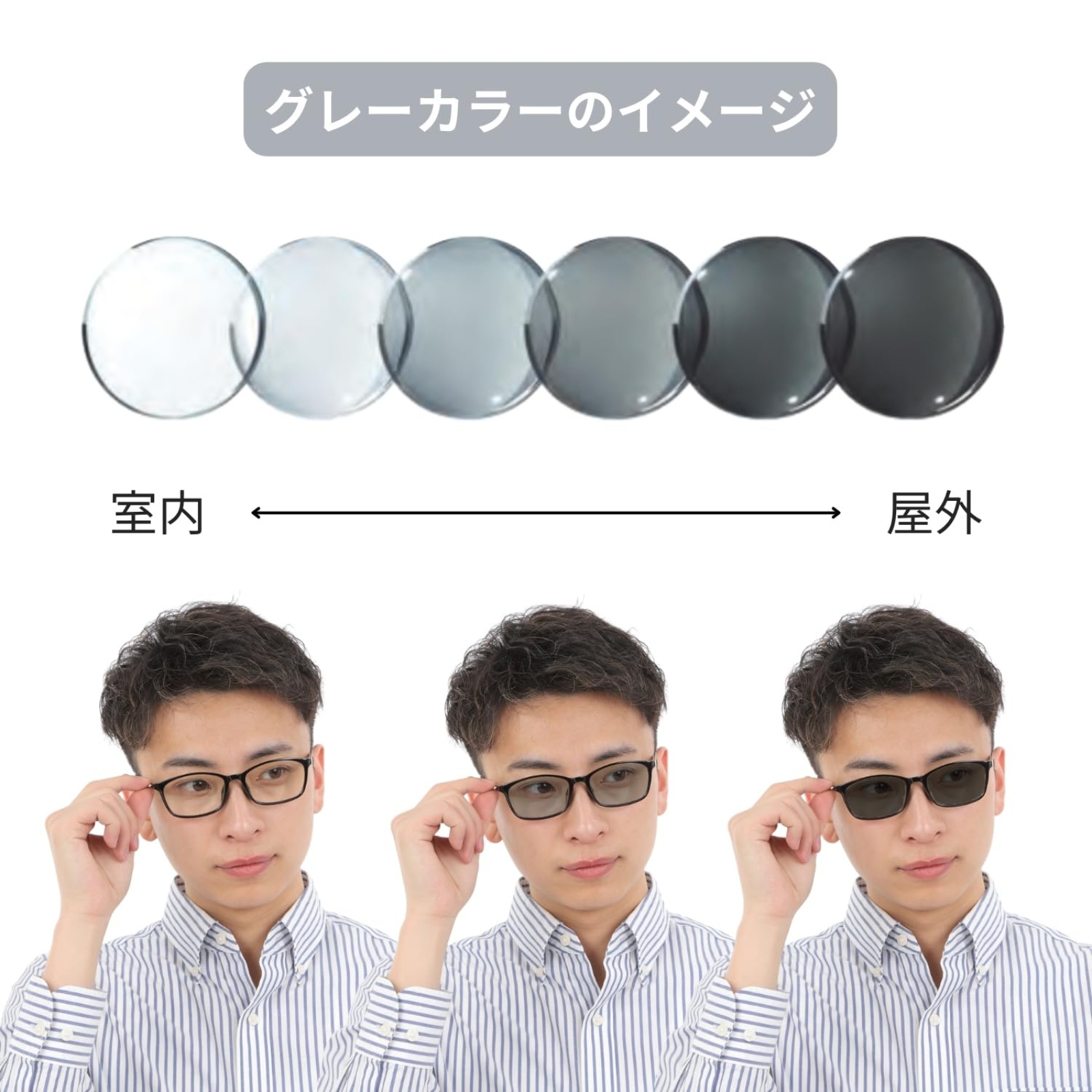 花粉対策サングラス 調光サングラス 調光レンズ...の詳細画像5