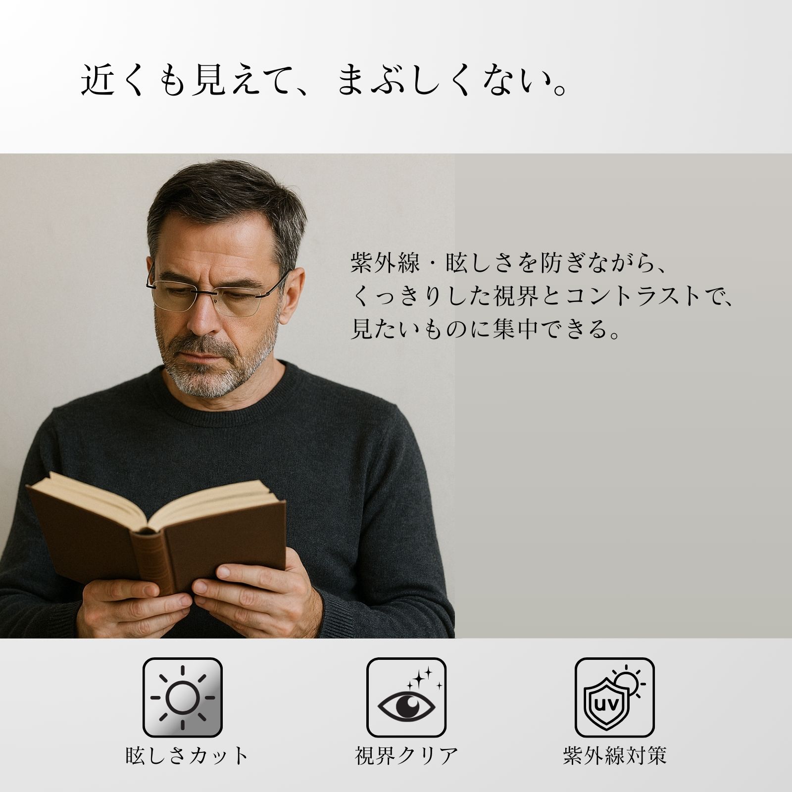 MIDI リムレス 色付き老眼鏡 老眼鏡 色付き 色付きレンズ 色つき