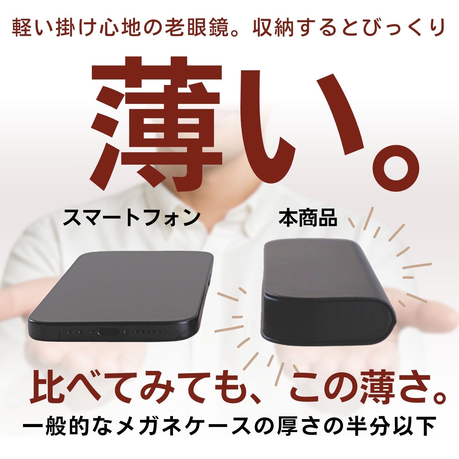 MIDIポケット[改良版] 老眼鏡 携帯 携帯ケース付 携帯用 コンパクト スリム 携帯老眼鏡ケース付き 薄い ブルーライトカット ブルーライト MP-11 | ブランド登録なし | 04