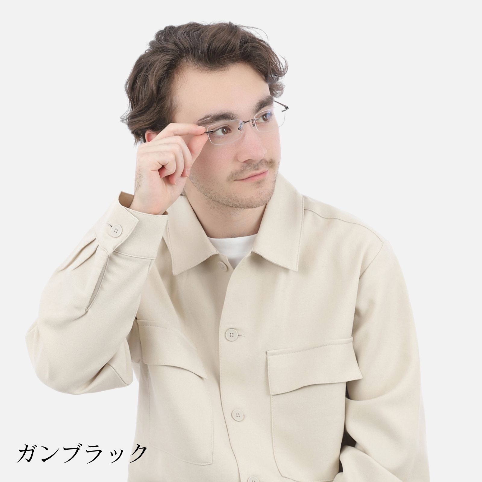 MIDI リムレス 度付きメガネ フチなし ふちなし度付きメガネ