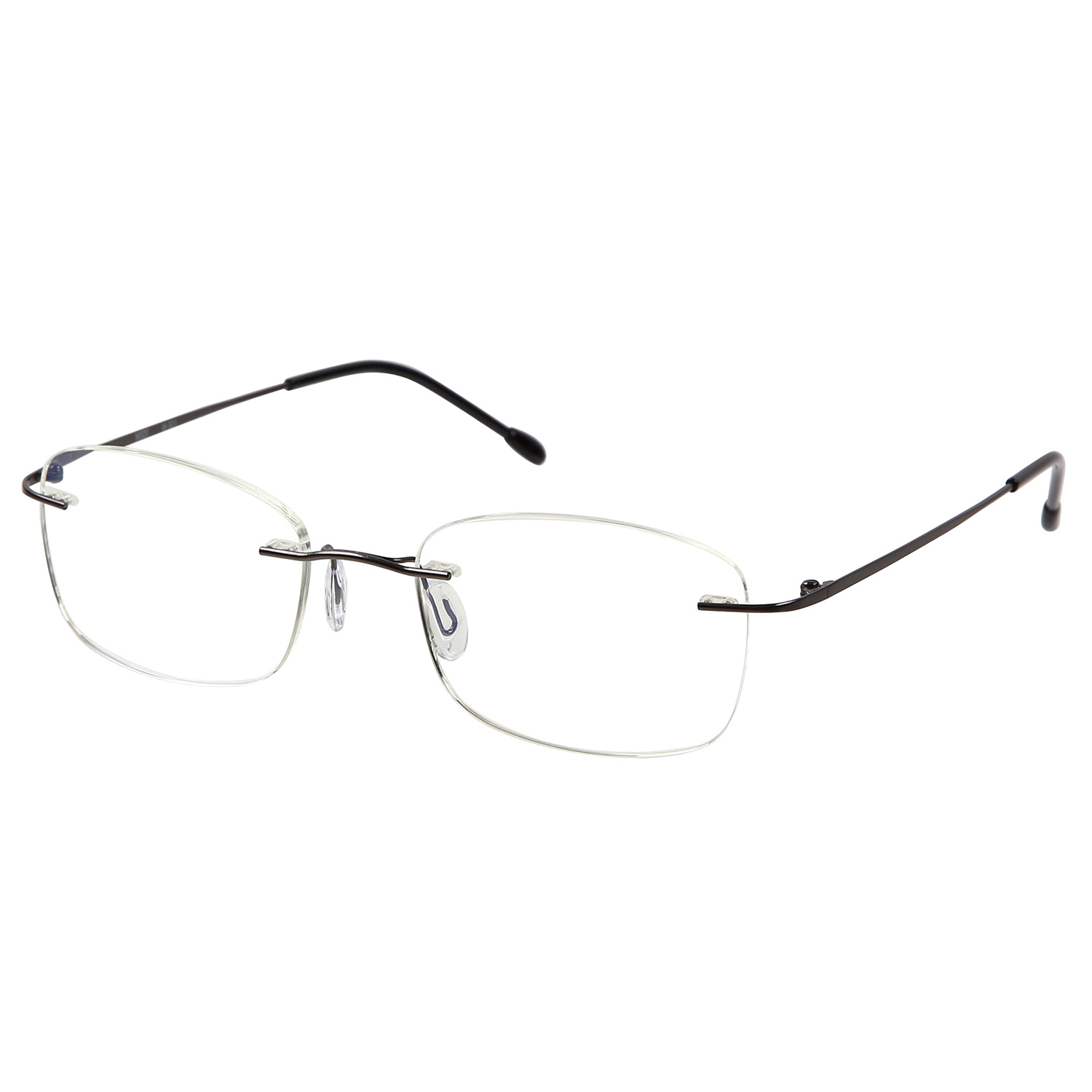老眼鏡 シニアグラス おしゃれ メンズ ブルーライトカット ふちなし老眼鏡 シニアグラス おしゃれ ふちなしメガネ フチなしメガネ 縁無し眼鏡 (M-321)｜readingglasses｜02