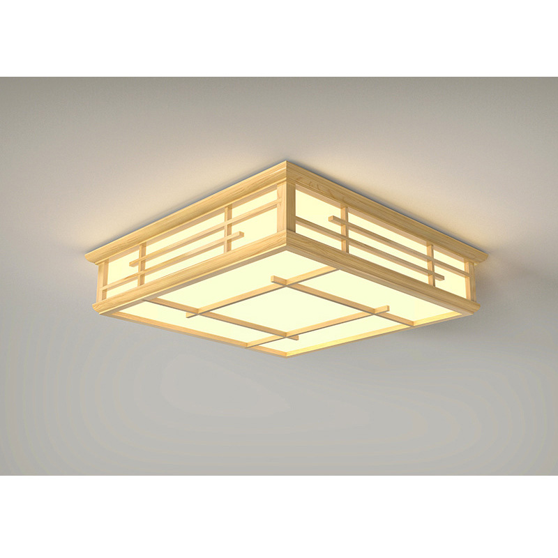 シーリングライト LED 木製 和風 天井照明器具 おしゃれ 木目調 四角