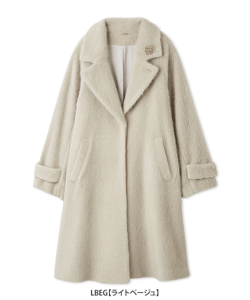 snidel スナイデル　シャギーロングコート　ベージュ　BEG snidel スナイデル シャギーロングコート ベージュ BEG