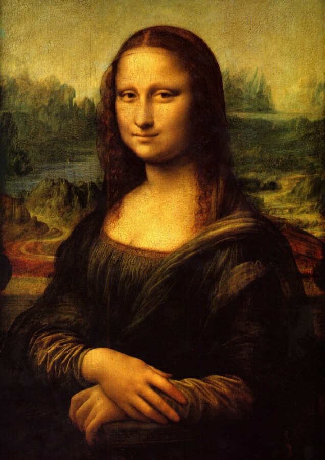絵画風 壁紙ポスター (はがせるシール式) モナリザ モナ・リザ