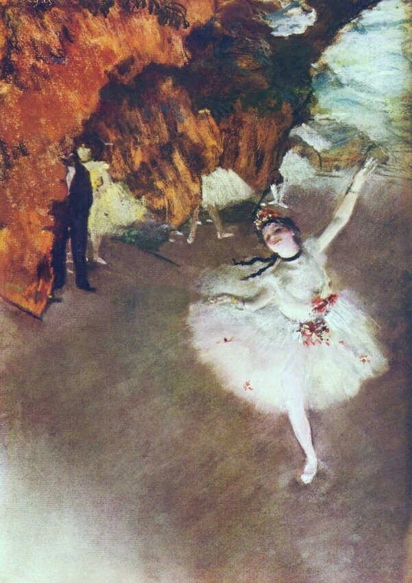 絵画風 壁紙ポスター (はがせるシール式) エドガー・ドガ 踊りの花形