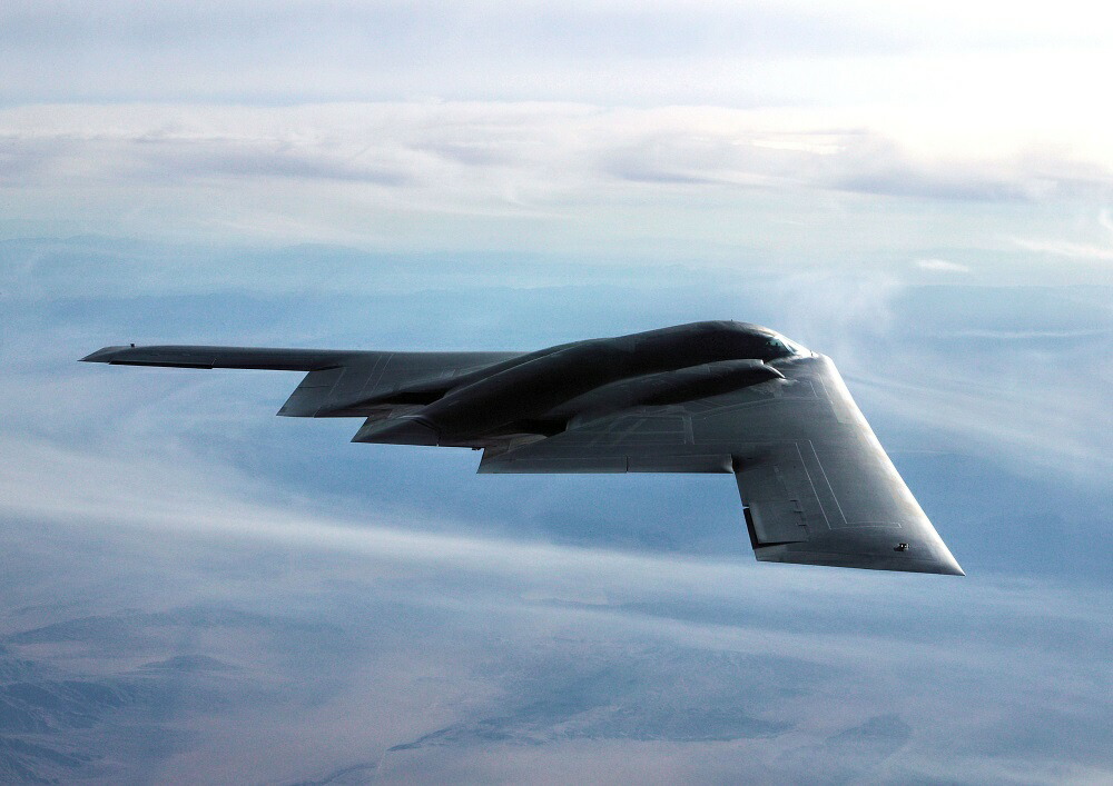 絵画風 壁紙ポスター (はがせるシール式) ステルス 爆撃機 B-2