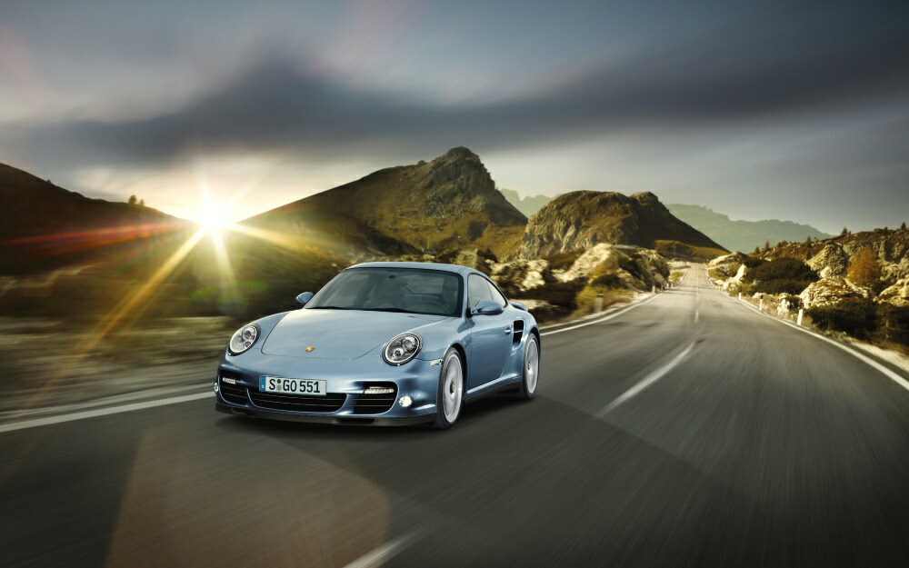 絵画風 壁紙ポスター (はがせるシール式) ポルシェ 911 ターボ S 997型