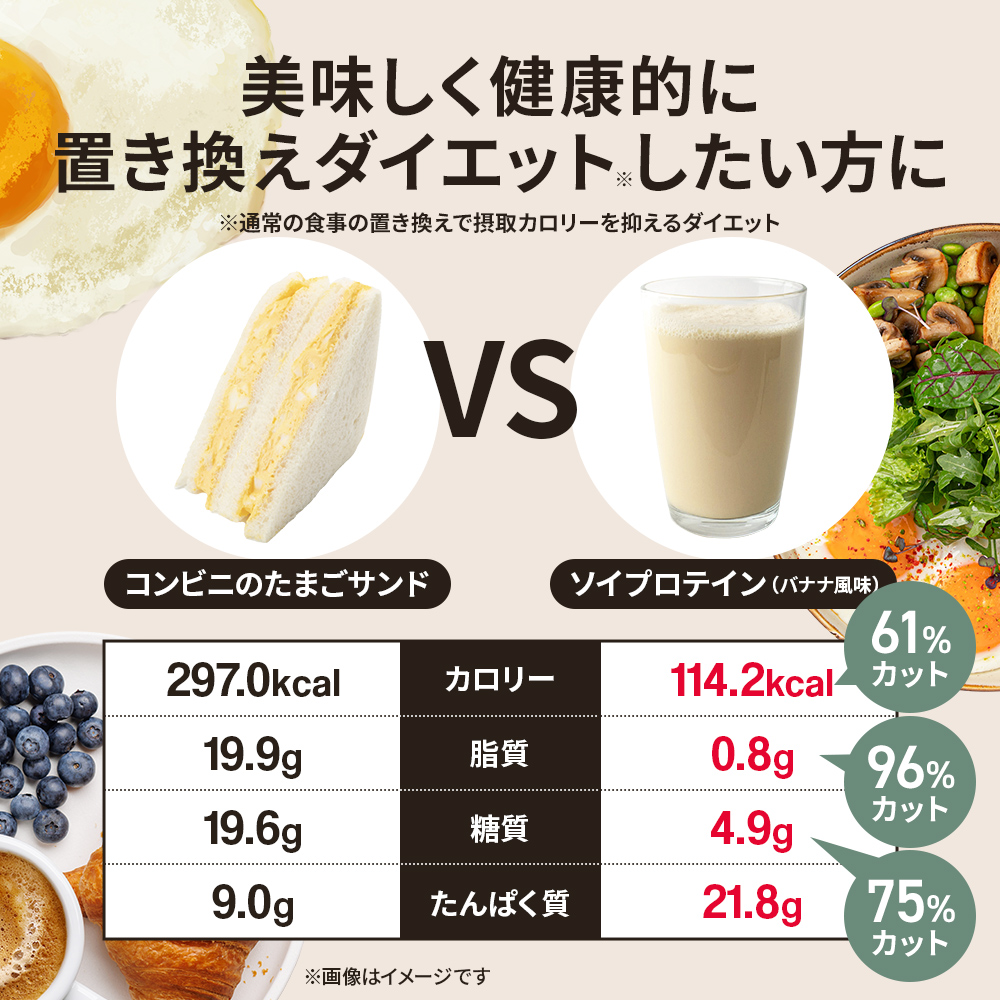 LINE新規登録で最大1000円オフ ソイプロテイン 女性 WEIGHT DOWN ビーレジェンド プロテイン バナナ ヨーグルト ココア ウェイトダウン 900g 関連画像3
