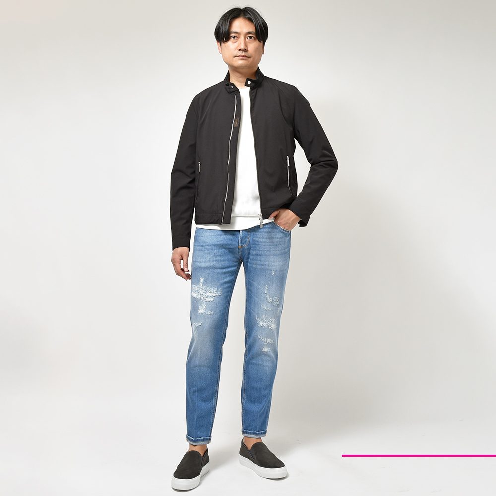 最終値下げ！PT TORINO ダメージブラックデニム　サイズ32 メンズブランド,P,PT TORINO DENIM（ピーティートリノデニム