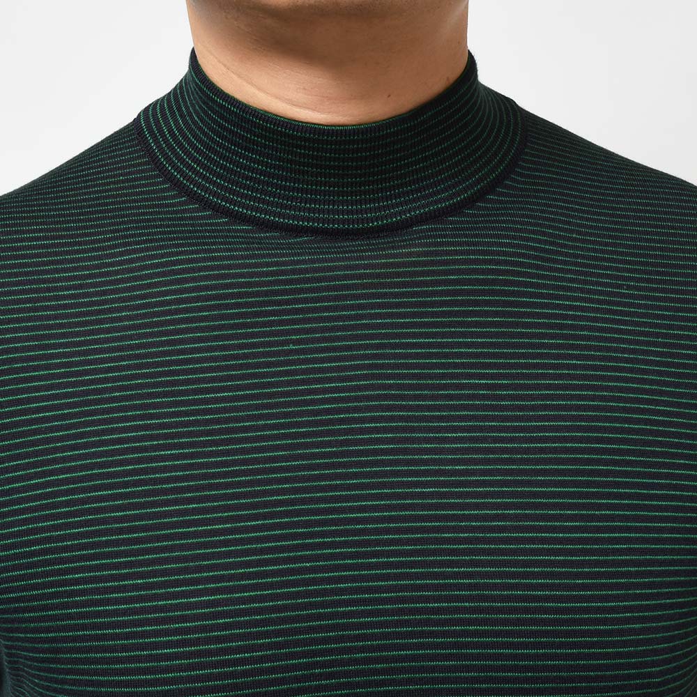 JOHN SMEDLEY ジョンスメドレー S4630 シーアイランドコットン 30ゲージ マイクロボーダー モックネック ニット JOHN と SMEDLEY シャツ39 パンツ48 32インチ