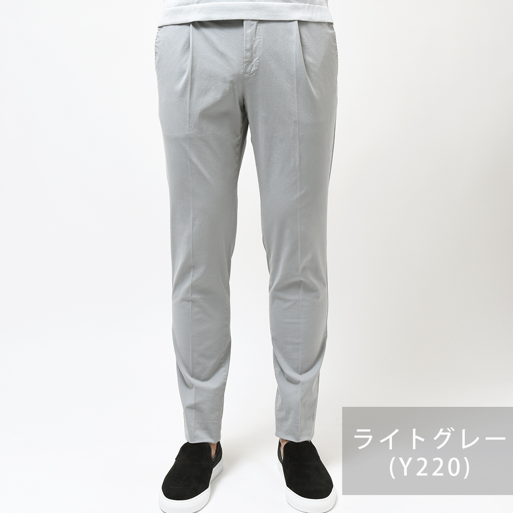 PT TORINO ピーティー トリノ コットン ストレッチ ギャバジン ガーメントダイ 1プリーツ パンツ GENTLEMAN FIT｜realclothing｜09