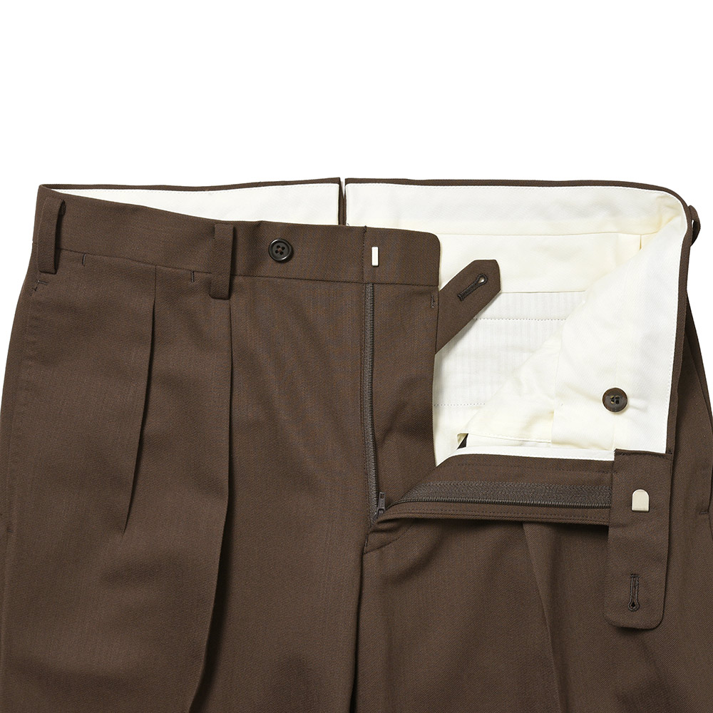 Paul Stuart ポールスチュアート ウール コットン ギャバジン チェンジポケット ワイドラペル 2インプリーツ シングル2Bスーツ |  | 11