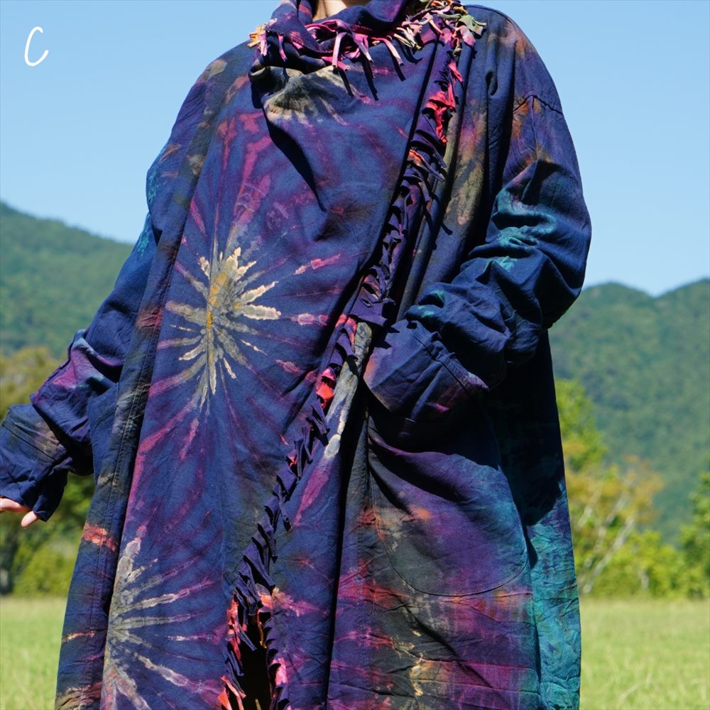 エスニック コットン ジプシー ジャケット タイダイ 4color TieDye