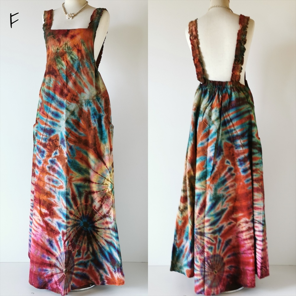 SALE 定価￥4620 エスニック タイダイ サロペワンピ 7パターン