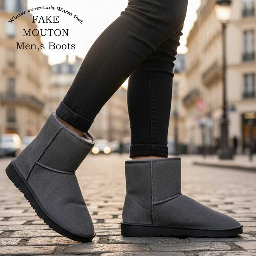ムートンブーツ メンズ メンズブーツ ショートブーツ 防寒 裏起毛 厚底 DECT デクト ブランド |  | 03